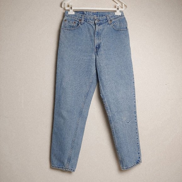 LEVIS Vintage 550 Jeans Relaxed Fit Tapered Leg Light Wash from 1999 - Picture 4 of 11